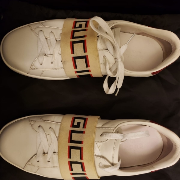 gucci strap sneakers